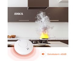 Rookmelder AJ765- 10 Jaar batterij levensduur - TestKnop - 85dB - European standard EN14604