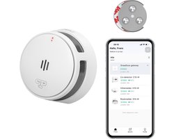 SAVS S10-W Draadloos koppelbare rookmelder - Met magneet montage - LinkSmart® - 10 jaar batterij - Optioneel WiFi - Infrarood sensor - Koppelbaar brandalarm zonder boren