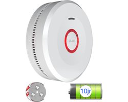 USAFE® Rookmelder set van 1 - Rookmelders met 10 jaar batterij - Brandmelder met Magneetmontage, 85dB en LED Alarm