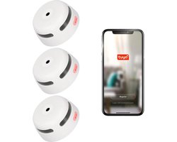 X-Sense XS01-WT Slimme rookmelder met wifi - 3 Rookmelders - Tuya Smart Home - Voldoet aan Europese norm - Brandalarm