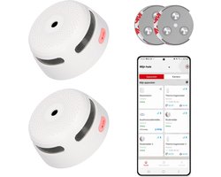 X-Sense XS01-WX Slimme rookmelder met Wifi - 2 Rookmelders - Met magneet montage - X-Sense Home Security - Voldoet aan Europese norm - Brandalarm zonder boren