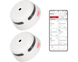 X-Sense XS01-WX Slimme rookmelder met Wifi - 2 Rookmelders - X-Sense Home Security - Voldoet aan Europese norm - Brandalarm