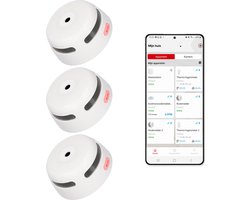 X-Sense XS01-WX Slimme rookmelder met Wifi - 3 Rookmelders - X-Sense Home Security - Voldoet aan Europese norm - Brandalarm