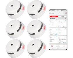 X-Sense XS01-WX Slimme rookmelder met Wifi - 6 Rookmelders - X-Sense Home Security - Voldoet aan Europese norm - Brandalarm