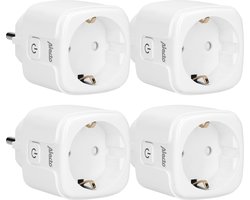 Alecto SMART-PLUG10 4-PACK - Smart wifi tussenstekker, 16A, 3680W, 4 pack, wit