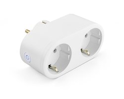 Caliber Slimme Stekker - Smart Plug - 2 Slimme stekkers - Tuya Smart Plug met energie monitor - Ondersteunt Google Home Amazon Alexa en Apple Siri (HWP121E)