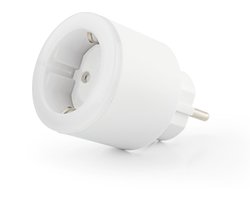 Caliber Slimme Stekker - Smart Plug - Google Home - Tuya Smart App - LED RGB Verlichting - Nachtlampje - Slimme Stekker met Energiemeter - Wit (HWP101LE)