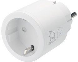 Deltaco Smart Home 1x Slimme Draadloze Stekker - WiFi - 10A - 2400W - Timer - Wit