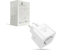 K&L Slimme Stekker - Smart Plug - Incl. Energiemeter & Tijdschakelaar