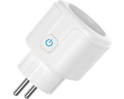 MCBOSON - Stekker - 2 stuks - Smartify Slimme Stekker - Smart Plug - Incl. Tijdschakelaar - Wifi - 16A