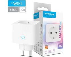 Modee Slimme Stekker met Energiemeter - Tijdschakelaar - Smart Plug - App Bediening - WiFi Stekker - 10 Stuks