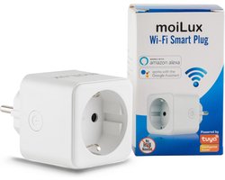 MoiLux Slimme Stekker-Smart Plug-Wifi- Tijdschakelaar & Energiemeter-Werkt met Alexa en Google Home