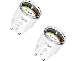 Nous Tuya ZigBee Smart Plug 2-pack - Tuya of Smart Life App - Vereist ZigBee hub - Max 3680W