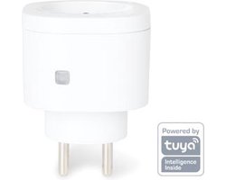 Perel Smart wifi-stekker, 13 A, 3000 W, voor gebruik binnenshuis, Duitse aarding type F, wit