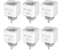 Silvergear Slimme WiFi Stekker - Timer, Schakelaar & Energiemeter x6