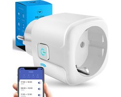 Smart Plug – Slimme stekker met energiemeter & Tijdsschakelaar – Google Home, Amazon Alexa en compatible 1 Stuk(s)