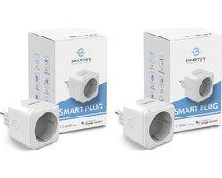 Smartify Slimme Stekker - 2 stuks - Smart Plug - Tijdschakelaar & Energiemeter