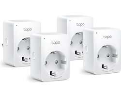 TP-Link Tapo P110 - Slimme Stekker - Smart Plug - 4 stuks - WiFi Stopcontact - Energiebewaking