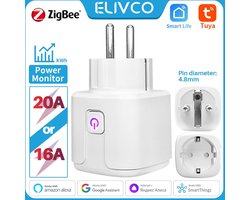 Tuya Smart Plug Zigbee - Slim Stopcontact - Remote Socket - 16A-1Pcs