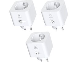 WOOX R6113 Slimme stekker 16A + energiemeter | 3-Pack