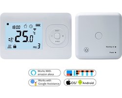 HeatXL QH-Basic WiFi white thermostaat inclusief TC-05 opbouw ontvangervoor infrarood verwarming