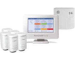 Honeywell Evohome Aan/Uit Slimme thermostaat - Wifi - Draadloos - Inclusief 5 thermostaatknoppen HR91