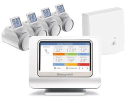 Honeywell Evohome Radiatorpakket - OpenTherm module - 4 thermostaatknoppen - Slimme thermostaat