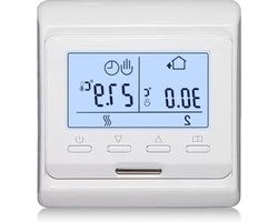 LCD digitale programmeerbare inbouw kamerthermostaat vloerverwarming - slimme thermostaat 230V AC 3A/5A/10A