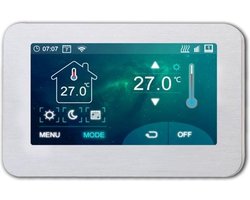 Optima Wifi thermostaat met kleurenscherm W FC inbouw klokthermostaat met kleuren touchscreen Tuya compatible