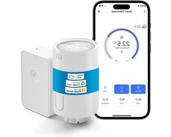 Slimme radiatorthermostaat met hub voor wifi-verwarming - HomeKit, Alexa, Google Assistant - tijdschema's, automatisering, raamopeningsherkenning