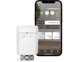 Slimme radiatorthermostaat met LED-display en automatische temperatuurregeling - Bluetooth en HomeKit-technologie - gemaakt in Duitsland