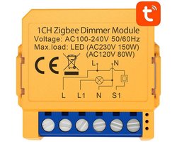 Slimme stopcontactschakelaar ZigBee Avatto ZDMS16-2 TUYA