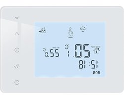 Slimme Thermostaat voor Ketel - Programmeerbare Kamerthermostaat op Batterijen - Klokthermostaat 2 Draad - Werkt op 2 AA-batterijen BOT-W306