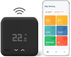 tado° Slimme Thermostaat V3+ Starterskit - Draadloze variant - Zwart