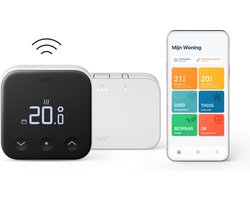 tado° Wireless Smart Thermostat X - Starterskit - Slimme Thermostaat - incl. Matter Bridge - Zwart/Wit