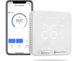 Timé - Slimme Thermostaat - Thermostaat voor CV - Touchscreen - WiFi - Voor Mobiel