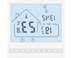 Verwarmingsthermostaat Beok - Programmeerbaar - Waterverwarming - Vloerverwarming - 3A