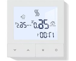 Wekelijks Programmeerbare Digitale Kamerthermostaat 3A TDS72-WP - Slimme Water Verwarming Thermostaat