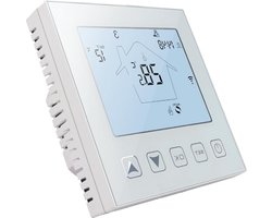 WiFi Smart thermostaat voor elektrische vloerverwarming - 16A - programmeerbaar - Compatibel met Alexa - Tuya Spraak en APP bediening - WLAN