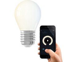 Calex Slimme Lamp - Wifi LED Verlichting - E27 - Smart Lichtbron - Dimbaar - Warm Wit licht - 4.9W