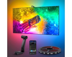 Govee Envisual TV Backlight T2 met dubbele camera voor 55-65 inch Ultradunne TV, RGBIC WiFi TV LED-achtergrondverlichting Compatibel met Alexa en Google Assistant