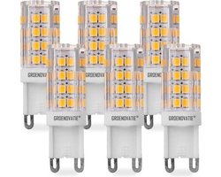 Groenovatie LED Lamp G9 - 5W - 55x18 mm - 6-Pack - Warm Wit