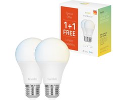 Hombli Slimme verlichting - Wifi lamp - E27 - Warmwit licht - Geen bridge nodig - Smart LED - Dimbaar en Tunable - Promopack 1+1