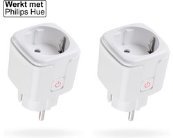 Innosmart slimme stekker - Werkt met bekende merken - Smart stekker - Smart plug - werkt met Google Home en Alexa - Zigbee - Slimme schakelaar - tijdschakelaar - Vergelijkbaar met - Smart home - Heu - Smart home - 2 pack