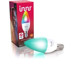 Innr Slimme E14 Kaarslamp - Werkt met Philips Hue*, Amazon Echo (4e gen) - Smart Lamp Wit en Gekleurd - LED Lamp - LED Kaars Zigbee - Dimbaar - 465 lumen - 1 Pack