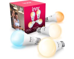 Innr Slimme E27 LED Lamp - Werkt met Philips Hue*, Amazon Echo (4e gen) - Smart Lamp Warm tot Koel Wit - LED Lamp - Smart Bulb Zigbee - Dimbaar - 1190 lumen - 4 Pack