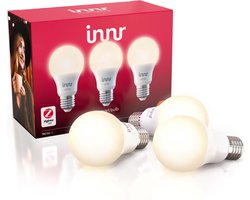 Innr Slimme E27 LED Lamp - Werkt met Philips Hue*, Amazon Echo (4e gen) - Smart Lamp Warm Wit - LED Lamp - Smart Bulb Zigbee - Dimbaar - 780 lumen - 3 Pack