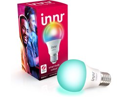 Innr Slimme E27 LED Lamp - Werkt met Philips Hue*, Amazon Echo (4e gen) - Smart Lamp Wit en Gekleurd - LED Lamp - Smart Bulb Zigbee - Dimbaar - 806 lumen - 1 Pack