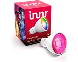 Innr Slimme GU10 White and Color LED Spot - Werkt met Philips Hue*, Amazon Echo (4e gen) - Smart Lamp Wit en Gekleurd - LED Lamp Zigbee - Dimbaar - 400 lumen - 1 Pack