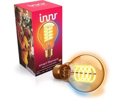 Innr Smart Lamp E27 Vintage Filament - E27 LED Lamp werkt met Philips Hue*, Homey en Home Assistant - Slimme Verlichting met Warmwit tot Koelwit Licht - 1800-6500K - Zigbee Lamp - Dimbaar